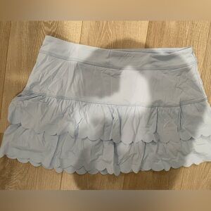 Lilly Pulitzer  Meisha EUC Light Blue Scalloped Mini Skirt